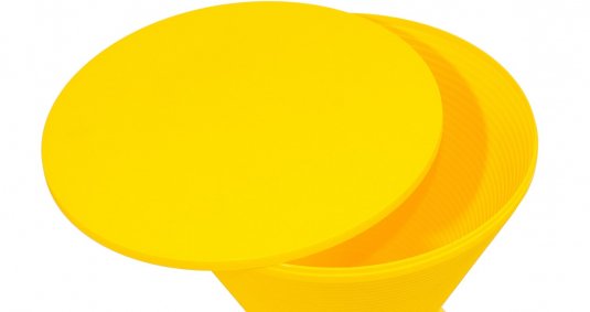 Табурет Button желтый