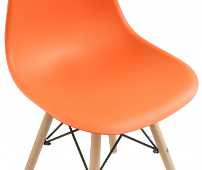 Пластиковый стул Eames PC-015 orange