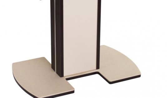 Стол Румба ПО КМ венге / камень 06 / ножка 05 венге / крем / камень 06