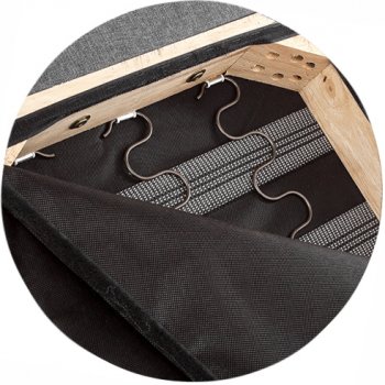 Стул Amelia dark walnut / fabric grey