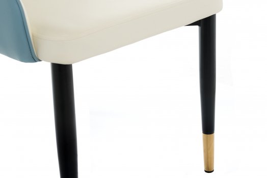 Стул на металлокаркасе Rendal light blue / white