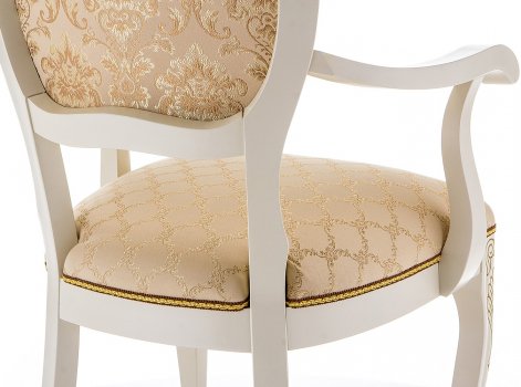 Кресло Лауро патина золото / бежевый