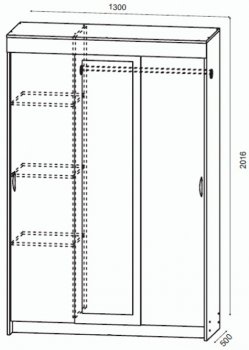 Шкаф-купе Бася венге